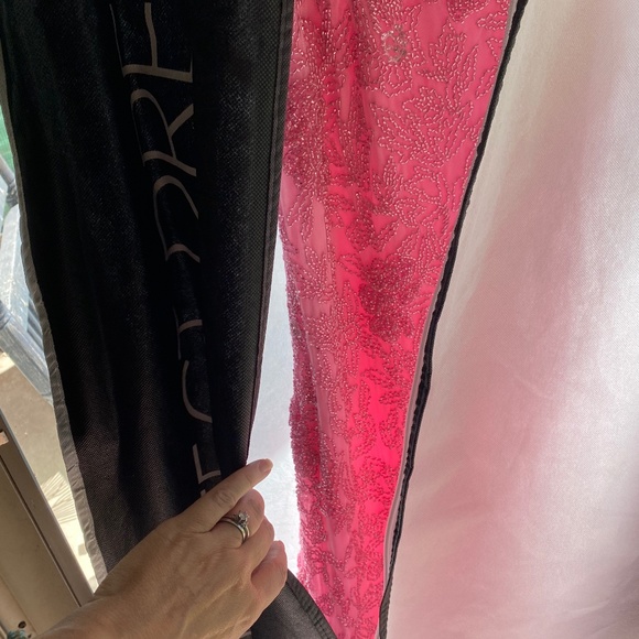 Amarra pink beaded formal gown